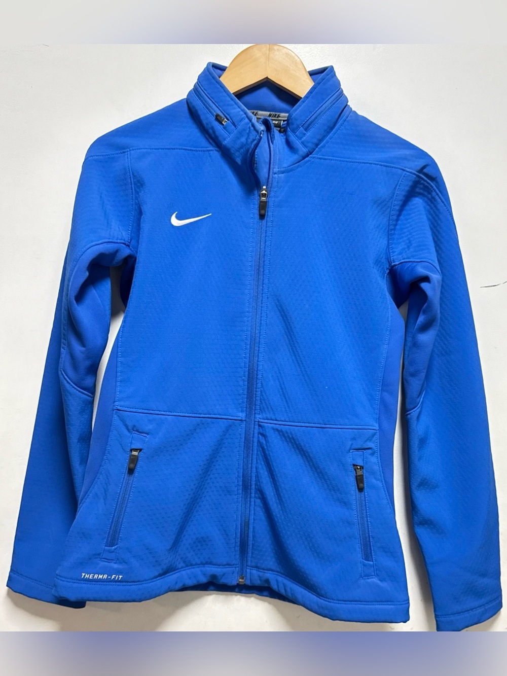 Nike Royal Blue Full-Zip Therma-Fit Jacket
